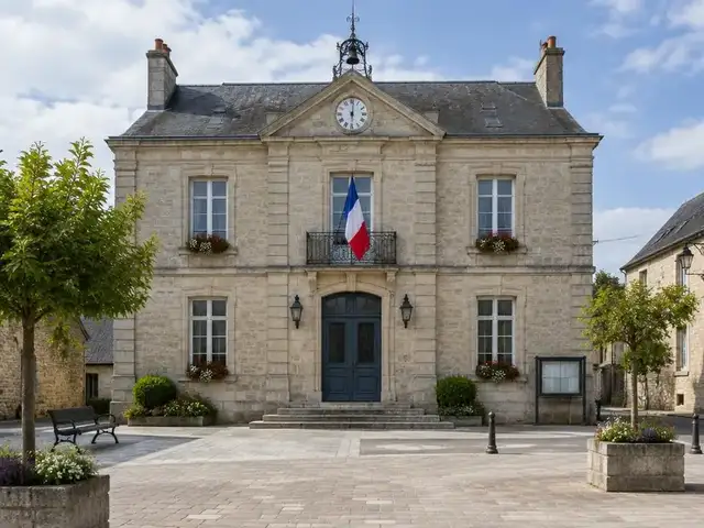 Façade d'une mairie en pierre